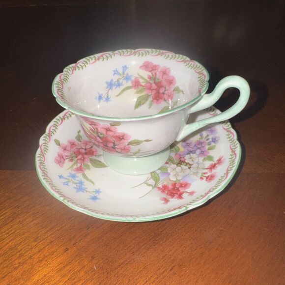 Vintage Rare Shelley China Porcelain 13512 Cup & Saucer - Picture 1 of 5